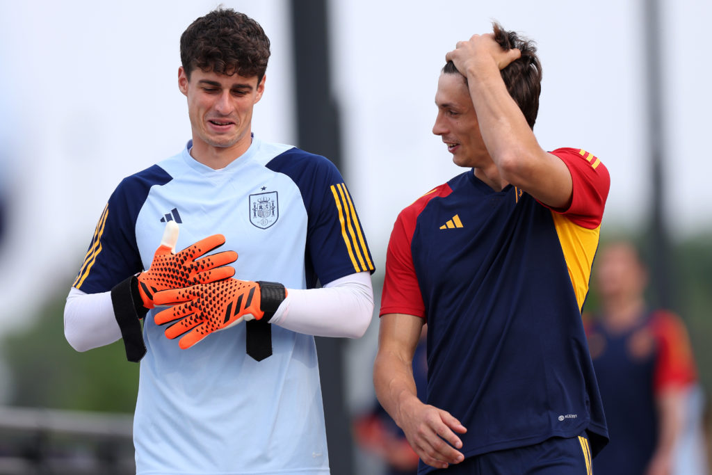 Spain Training Session And Press Conference - UEFA Nations League 2022/23 Final