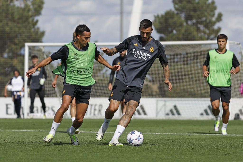 Real Madrid CF Training Session And Press Conference - UEFA Champions League 2023/24